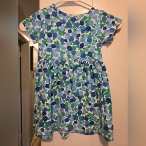 Crewcuts Blue and Green Patterned Kids Dress